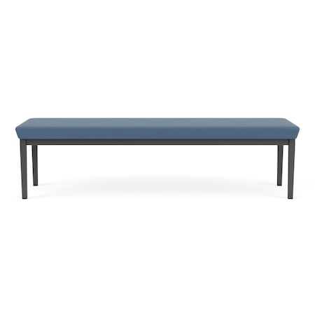 Lenox Steel 3 Seat Bench Metal Frame, Charcoal, MD Titan Upholstery